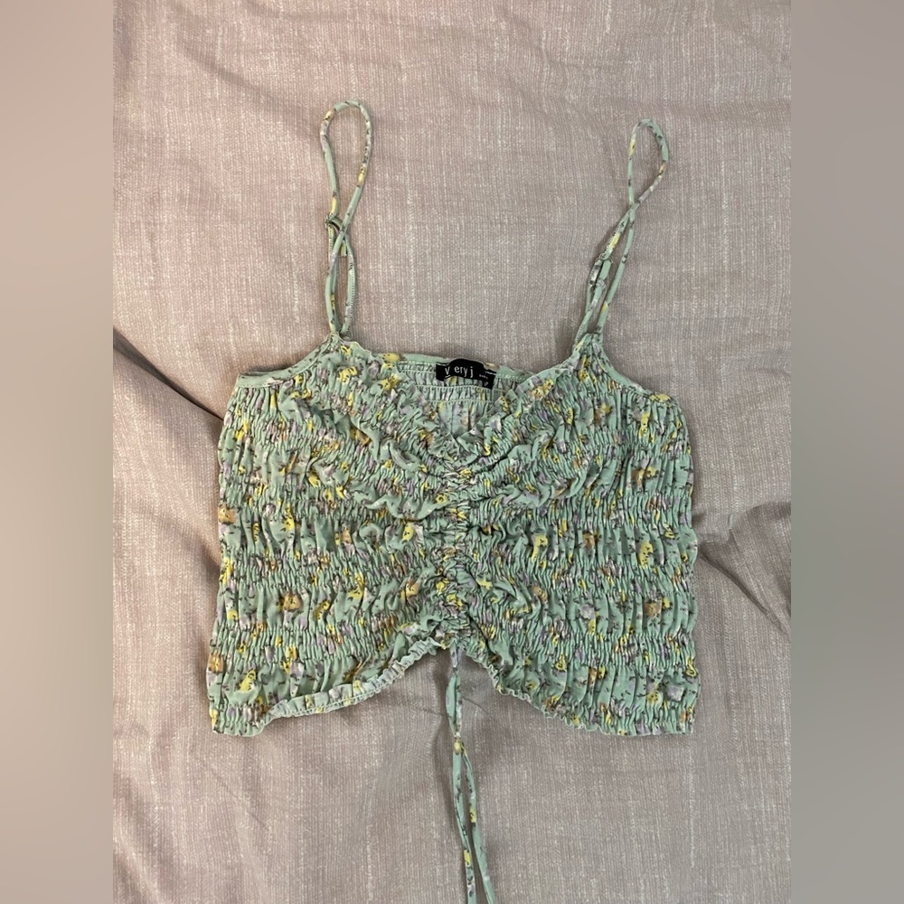 Cropped Floral Tank I got at a boutique on vacation